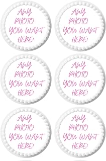 Custom Cupcake Topper Edible Image Your Own Cake Birthday Customize Party Personalized Uncut (3.25" 6per/sheet)