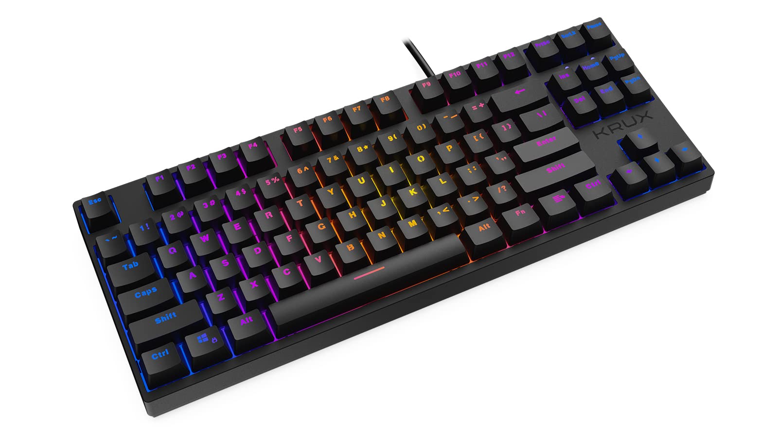 KRUXAtax Pro RGB Outemu Red KRX0040 Wired Gaming Keyboard Black
