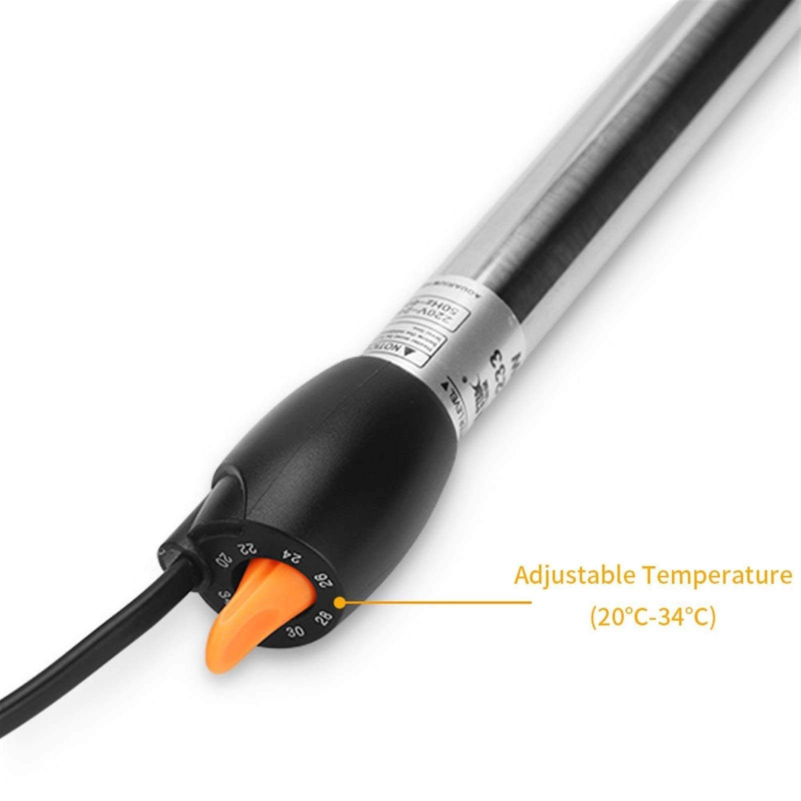 Riscaldatore per Animali Domestici Acciaio Inox Acquario riscaldatore Regolabile Asta di Riscaldamento ad Immersione Termostato for Fish Tank 50W / 100W / 200W / 300W / 500W (Color : 500W)