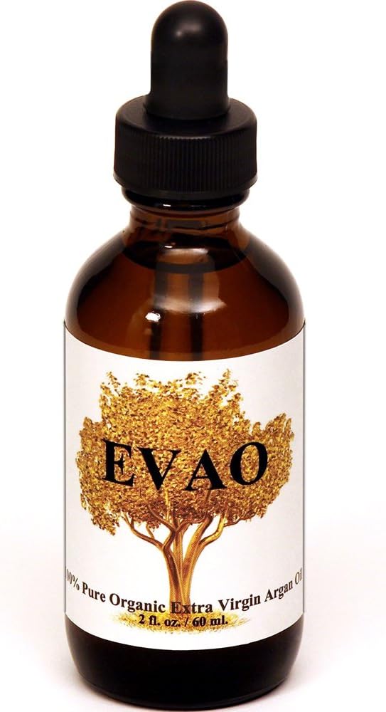 Organic Argan Oil EVAO Flat Iron Curling Thermal Protectant 100% USDA Organic EcoCert Organic Cold Pressed 2 fl. oz. 60 ml. by ISA Professional