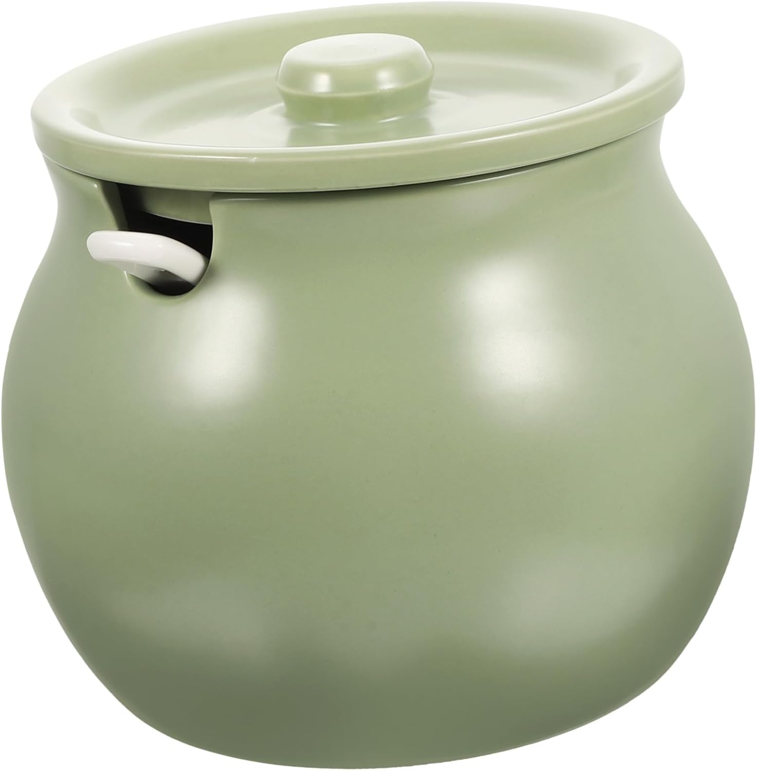 Capacity Chili Oil Can Porcelain Condiment Jar Grease Container Oil Storage Easy Clean Kitchen Seasoning Jar Bacon Grease Keeper Decorative for Kitchen