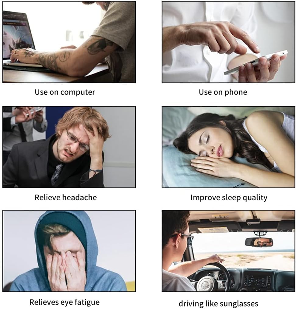 Half frame Retro Semi Rimless Clear Lens Glasses Blue Blocking Eyewear For Men Women (4 Pack Reading 2.0 X) - Image 6