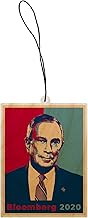 United States USA President Presidential Election Voting 2020 Mike Bloomberg Democratic Party White House Candidates Engraved Printed Wooden Rear View Mirror Car Charm Dangler (Bloomberg)