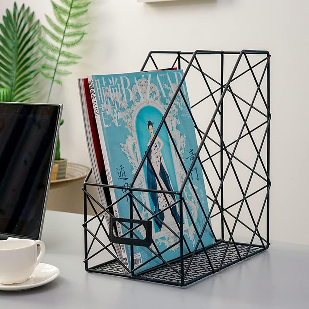 HBJWOV Metal File Magazine Rack Newspaper Picture Display Holder Commercial Office Furniture
