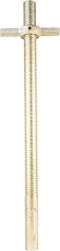 Ellis Manufacturing Co. 10K Leg Shore Frame Leveling Screw Jack, Heavy-Duty 3/8" Base, 30" Thread, Forged Wing Nut, 1-7/8" Acme Screw, Anti-Corrosive, 36"
