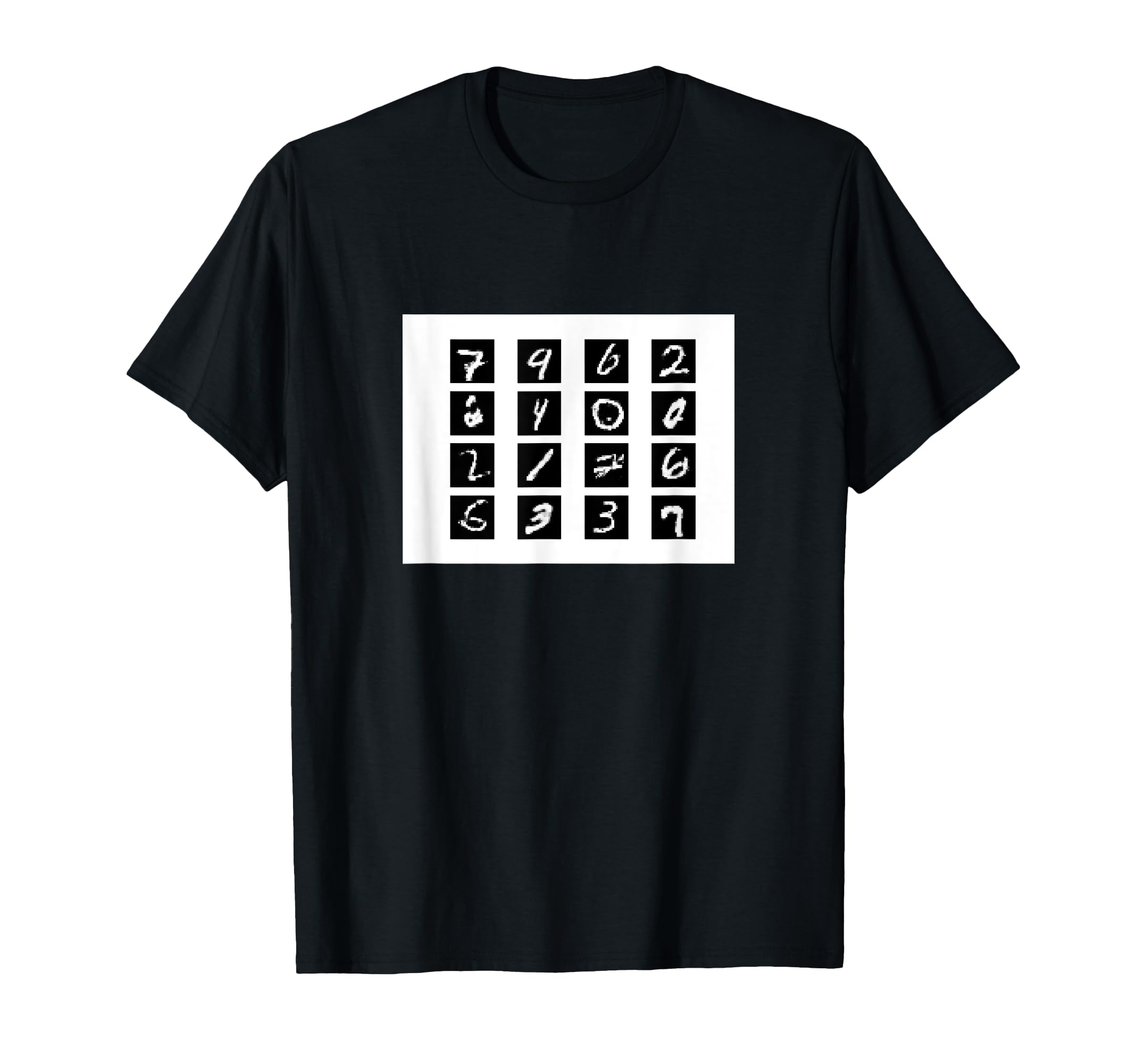 Amazon | MNIST Digits 機械学習 人工知能 Tシャツ | Tシャツ