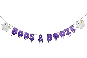 Spooky and Glittery Halloween Punch Bowl Banner for Your Hauntingly Festive Gathering