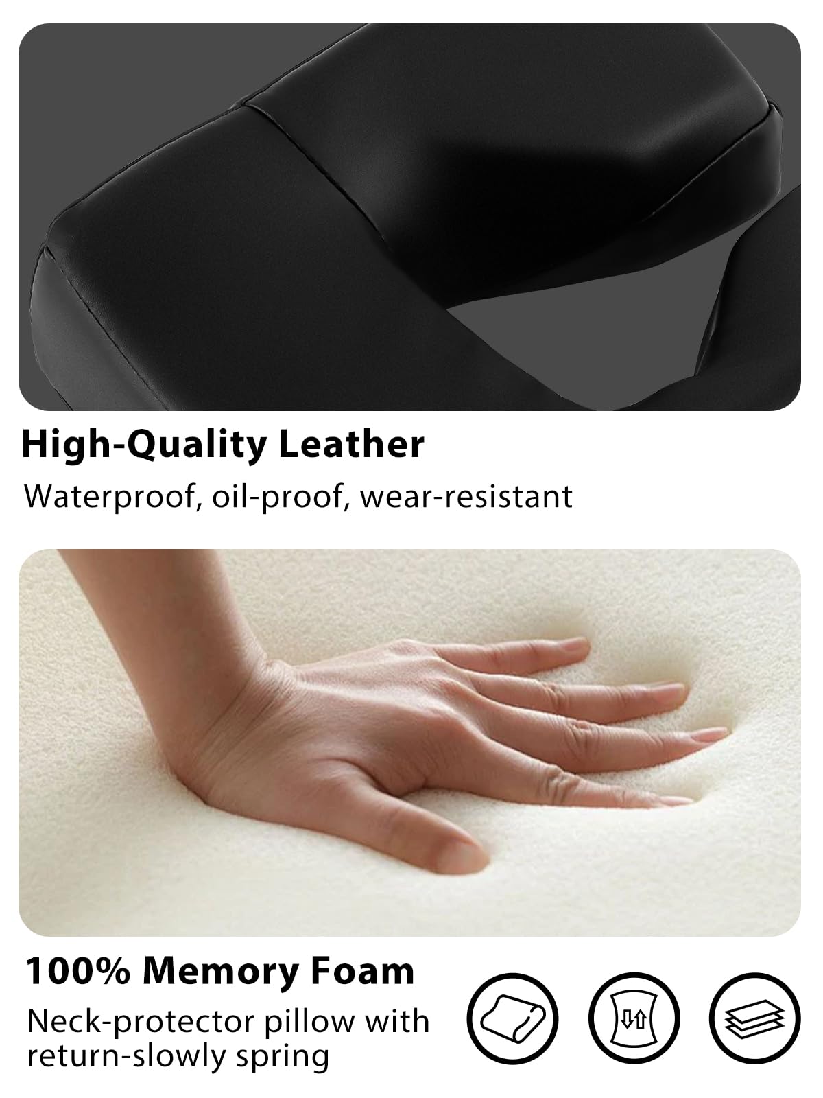 Therapist’s Choice® Universal Headrest Face Cushion Face Pillow For Massage Table And Massage Chair Black B4ec1bcb 8983 4cf3 B05a Ee3799755f85.751adfd834edeccc1c2d1e5fda8bfb3b - View #6