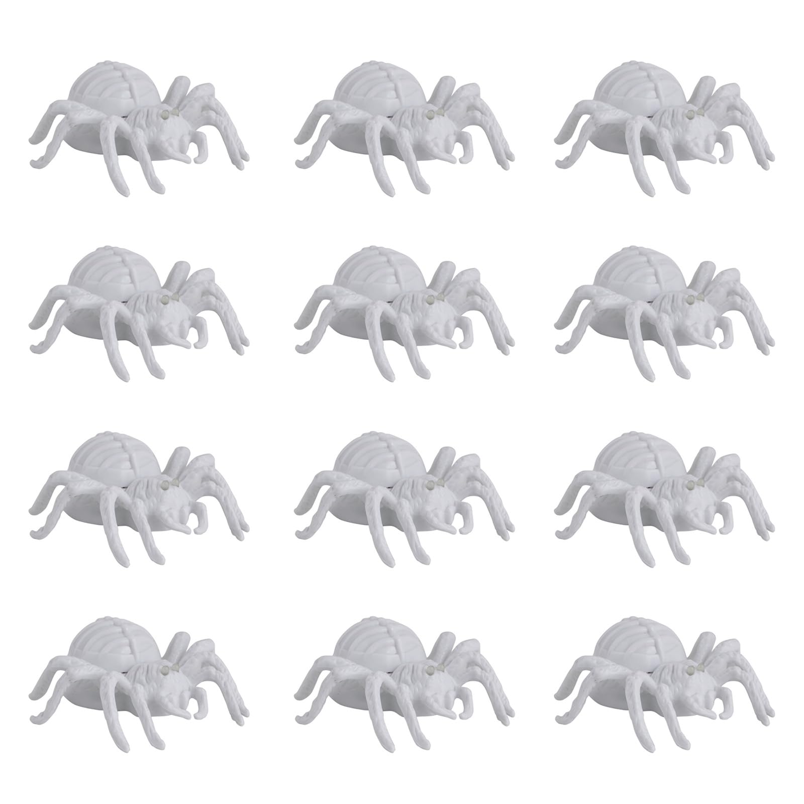Tsophreniq 12Pieces Glowing Spiders LED Light Illuminated Night Decoration for Indoor and Outdoor Glowing