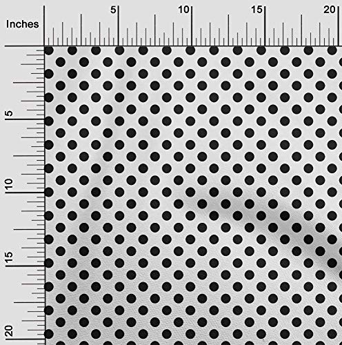 oneOone Viscose Jersey Fabric Polka Dots Fabric Prints By Yard 60 Inch Wide
