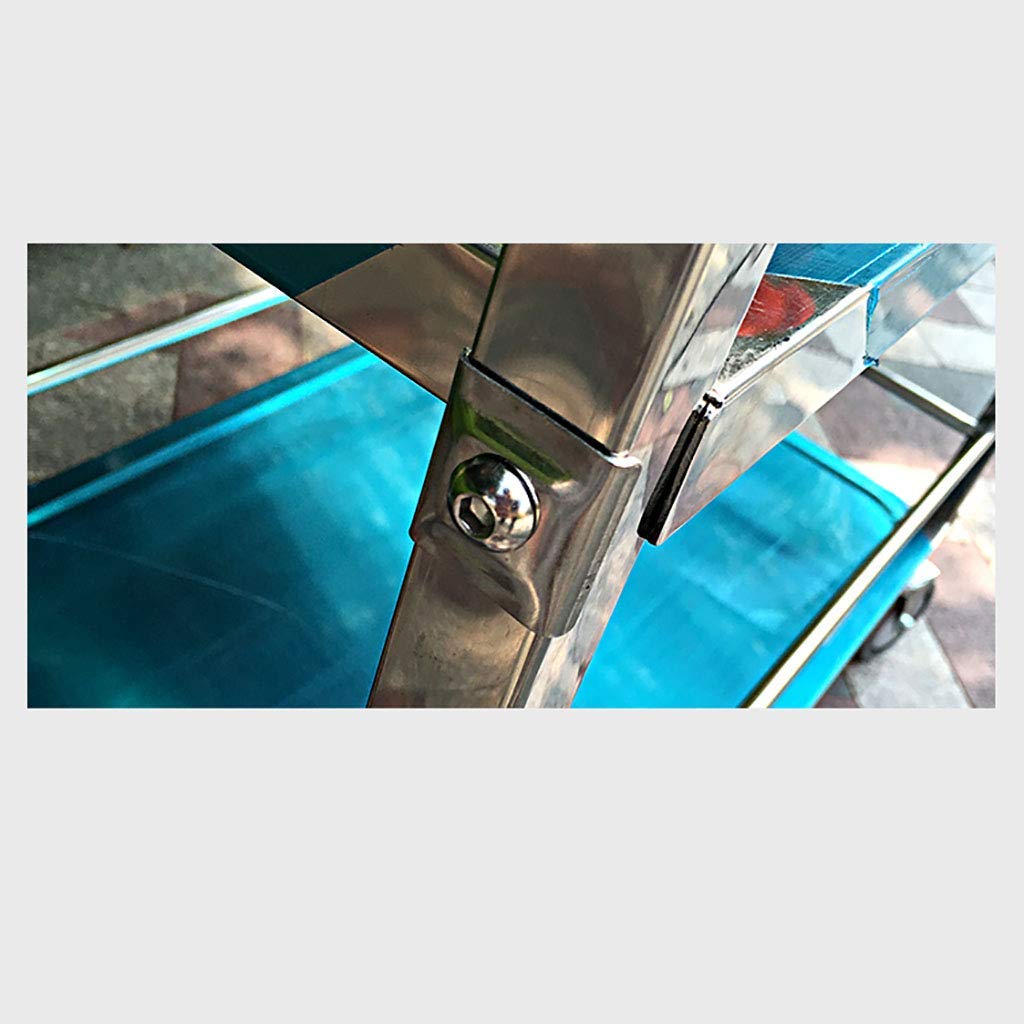 Carrello da cucina a 3 ripiani in acciaio inox, versatile carrello per tè e sala da pranzo, per hotel, ristoranti e casa, soluzione moderna per conservare dolci e conservare oggetti