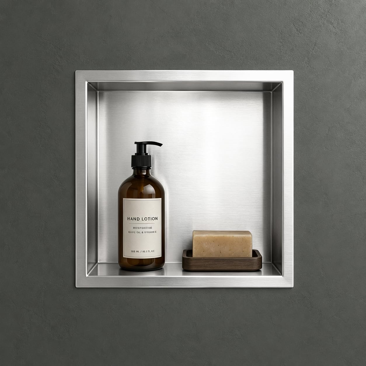 Mai & Mai Shower Niche Stainless Steel Recessed Wall Storage Shelf Insert