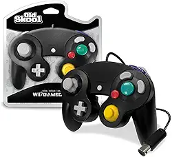 Old Skool Controller Compatível com Gamecube/Wii – Preto