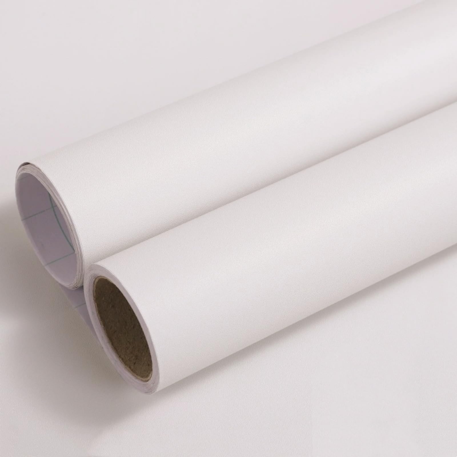Vinyl Wrap Matt 44.5cmX1000cm, Warm White Sticky Back Plastic Roll Peel and Stick Wallpaper for Bedroom Kitchen Worktops, Self Adhesive Wallpaper Furniture Stickers Waterproof Removable Contact Paper