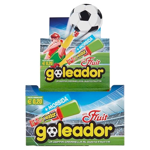 Immagine del prodotto Goleador Fruit, Doppia Caramella Gommosa, Senza Glutine, Gusto Frutta, Ottime da Condividere, Idee Regalo per Compleanni e Feste, Confezione da 200 monopezzi