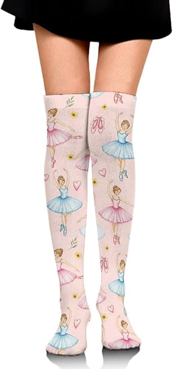 Womens Thigh High Socks, Non Slip Long Boot Stockings, Elastic Knee High Warm Stocking