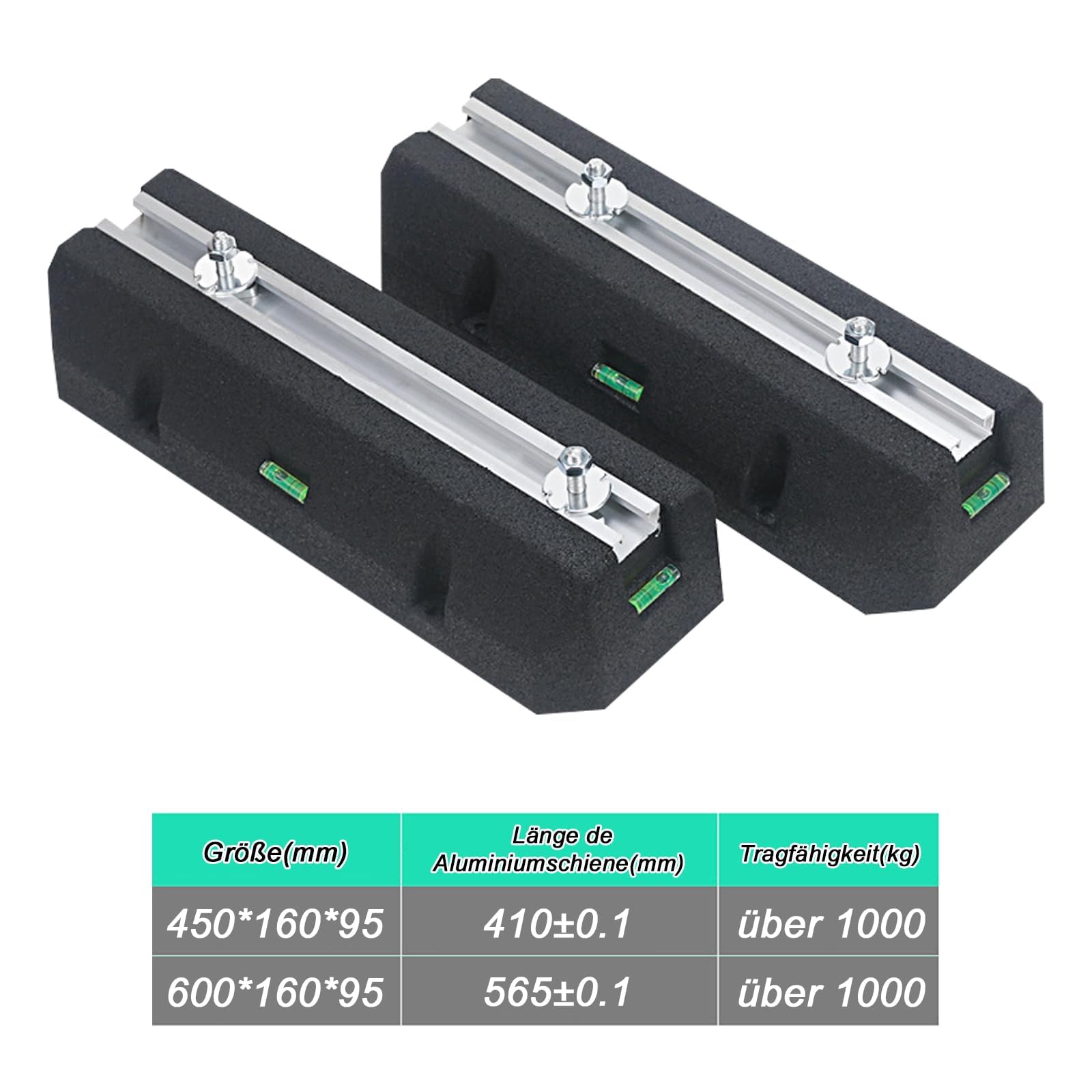 Dämpfungssockel Set, 2 Stück 450mm Bodenkonsole Antivibrationsfüße Schwingungsdämpfer Anti Vibration Pads für Klimaanlagen Klimagerät