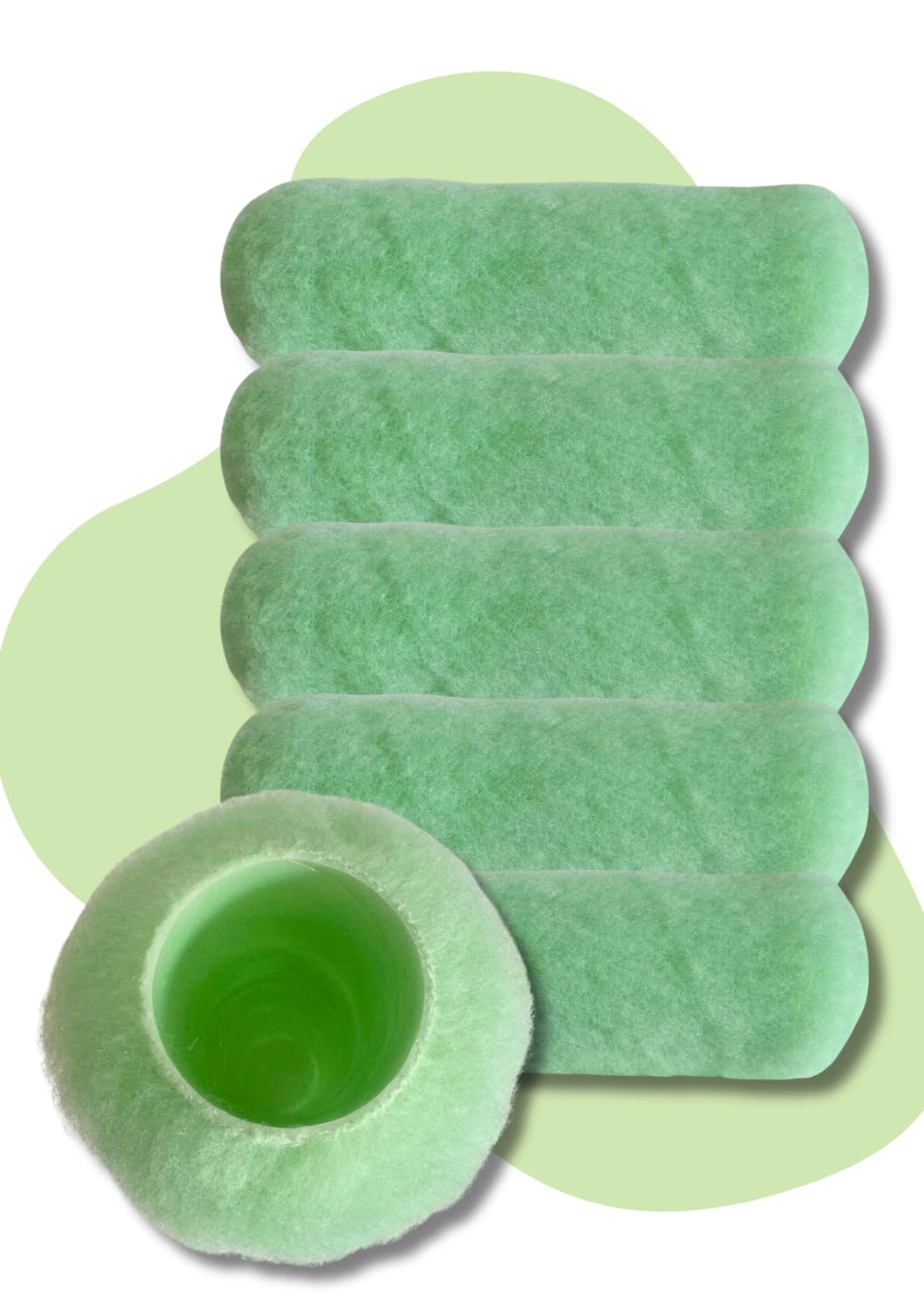 Arroworthy Paint Mate 5 Pack 1/4" NAP Roller Sleeves for Smooth Surfaces
