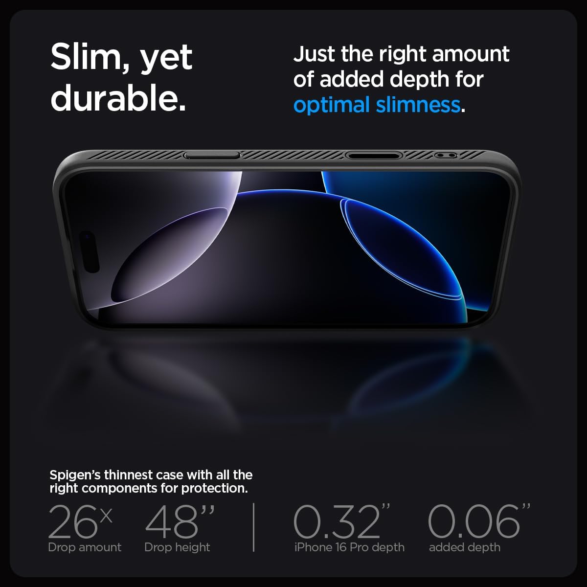 Spigen Liquid Air Designed for iPhone 16 Pro Case [Camera Control Button Coverage] [Military-Grade Protection] Compatible with MagSafe- Matte Black - Image 6