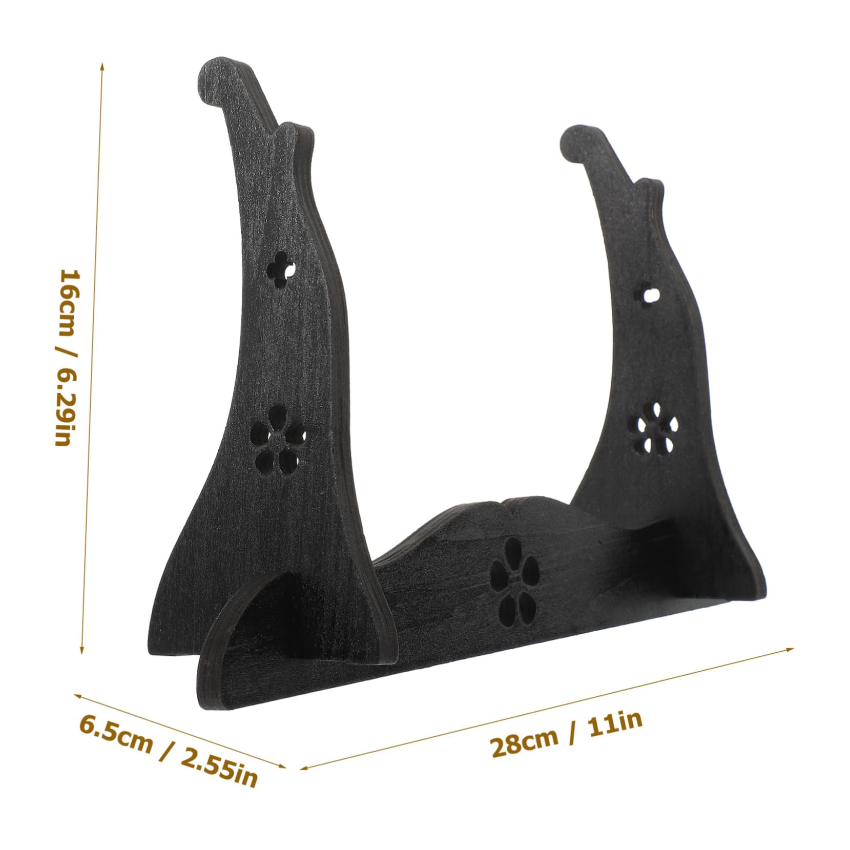 DECOMELODY Flute Display Rack Wooden Holder Stand for Storage Display Elegant Desktop Design for Games Rooms Bedrooms Living Rooms Studies Versatile Collection