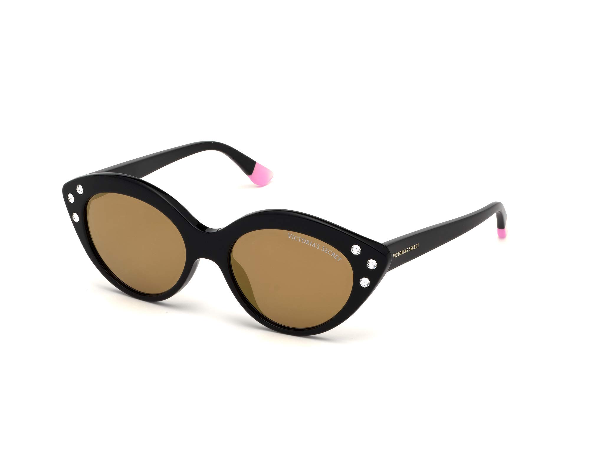 Victoria\'s Secret VS0009 Black Gold New Sunglasses Buy Victoria Secret UV Protected Black Oval Full rim  main image 2