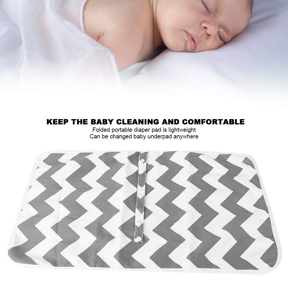 Baby Tragbare Wickelunterlage 60x35cm Baby Wiederverwendbare Wasserdichte Unterlage Waschbare Sauglingsurinunterlage Windelwechselmatte Fur Neugeborene Madchen Jungen Grau Wickeln Baby Suenaacampo Com