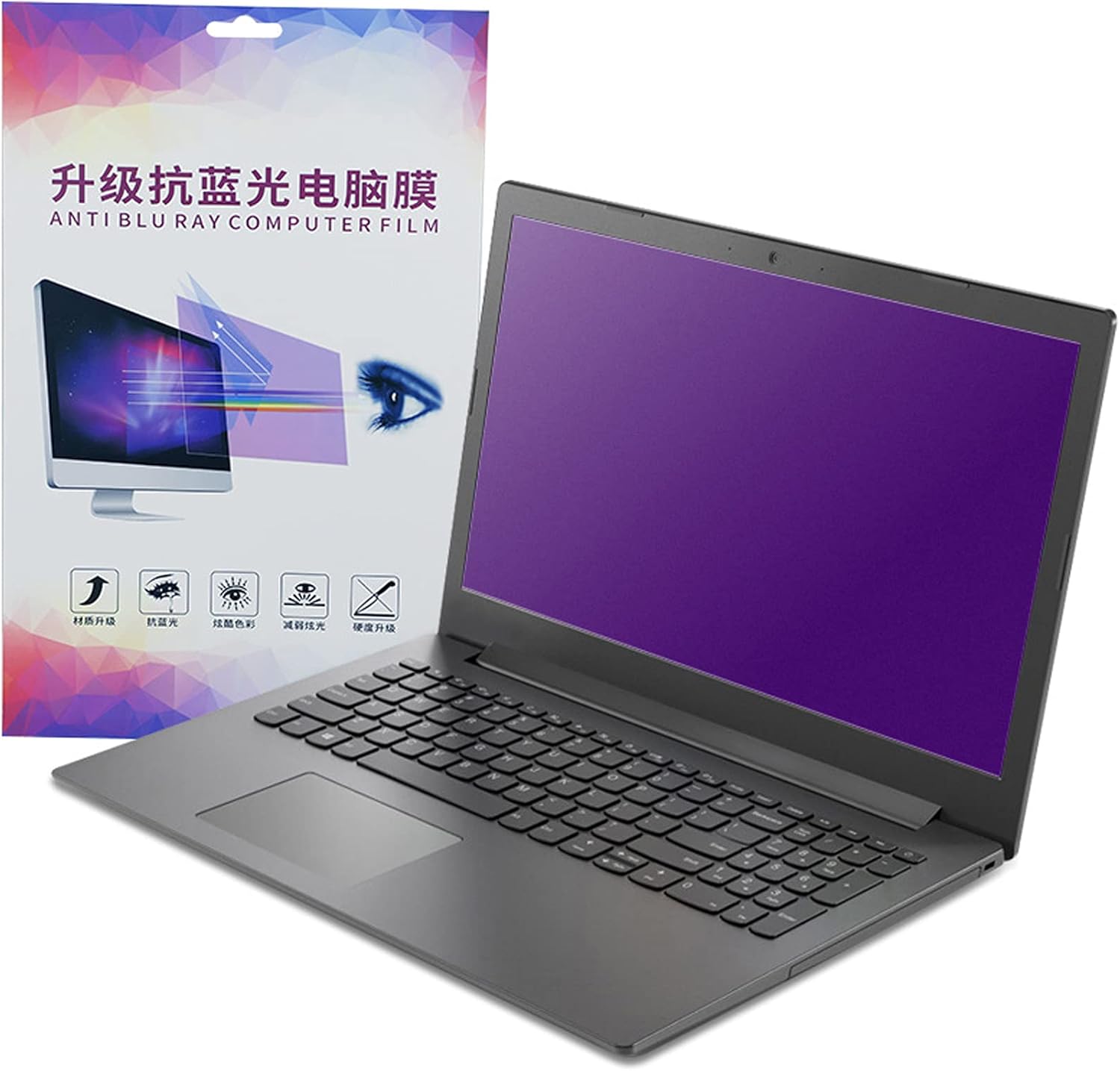 WLWLEO 2Pack 15.6 Inch Laptop Matte Anti Glare Screen Protector Blocking Blue Light ＆UV Filter Film Dust-Proof Anti Scratch Protector Film Electrostatic Adsorption Without Glue