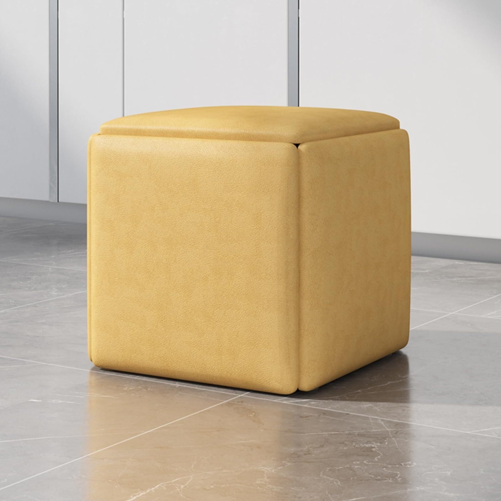 Tabouret cube gigogne 5 en 1, parfait fauteuil de canapé pour votre salon