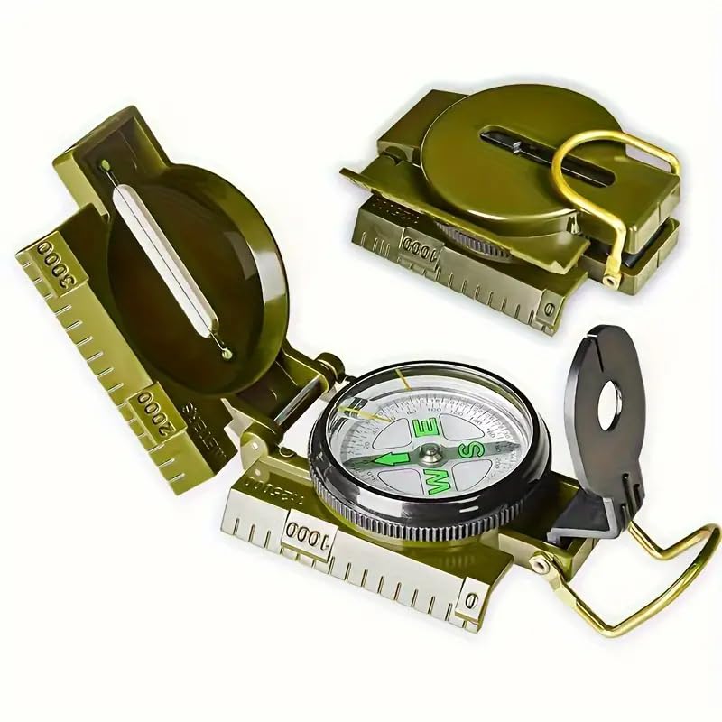 Brújula multifuncional de supervivencia para camping y senderismo miniatura 1