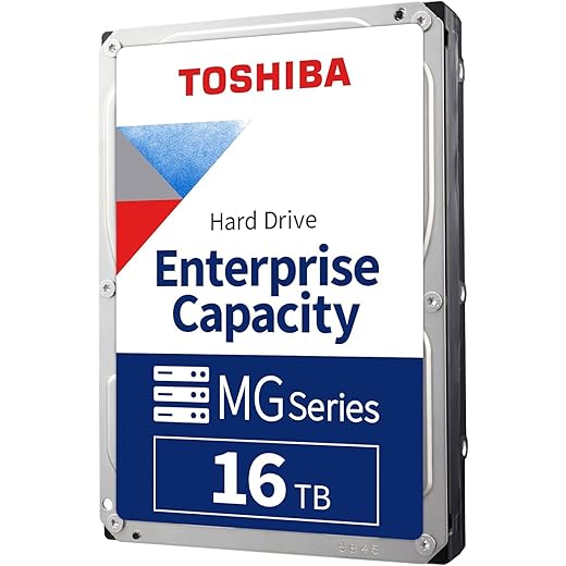 Toshiba MG08ACA16TE 16TB 7200RPM 512e 3.5" SATA Enterprise Desktop Hard Drive (Renewed)