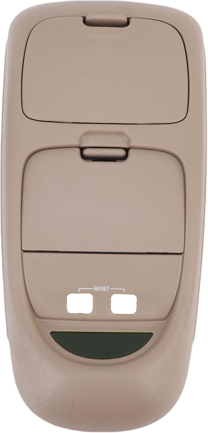 Overhead Console Assembly Ceiling Console Replacement for F-450 F-550 Super Duty Truck 2002-2004 (Brown)