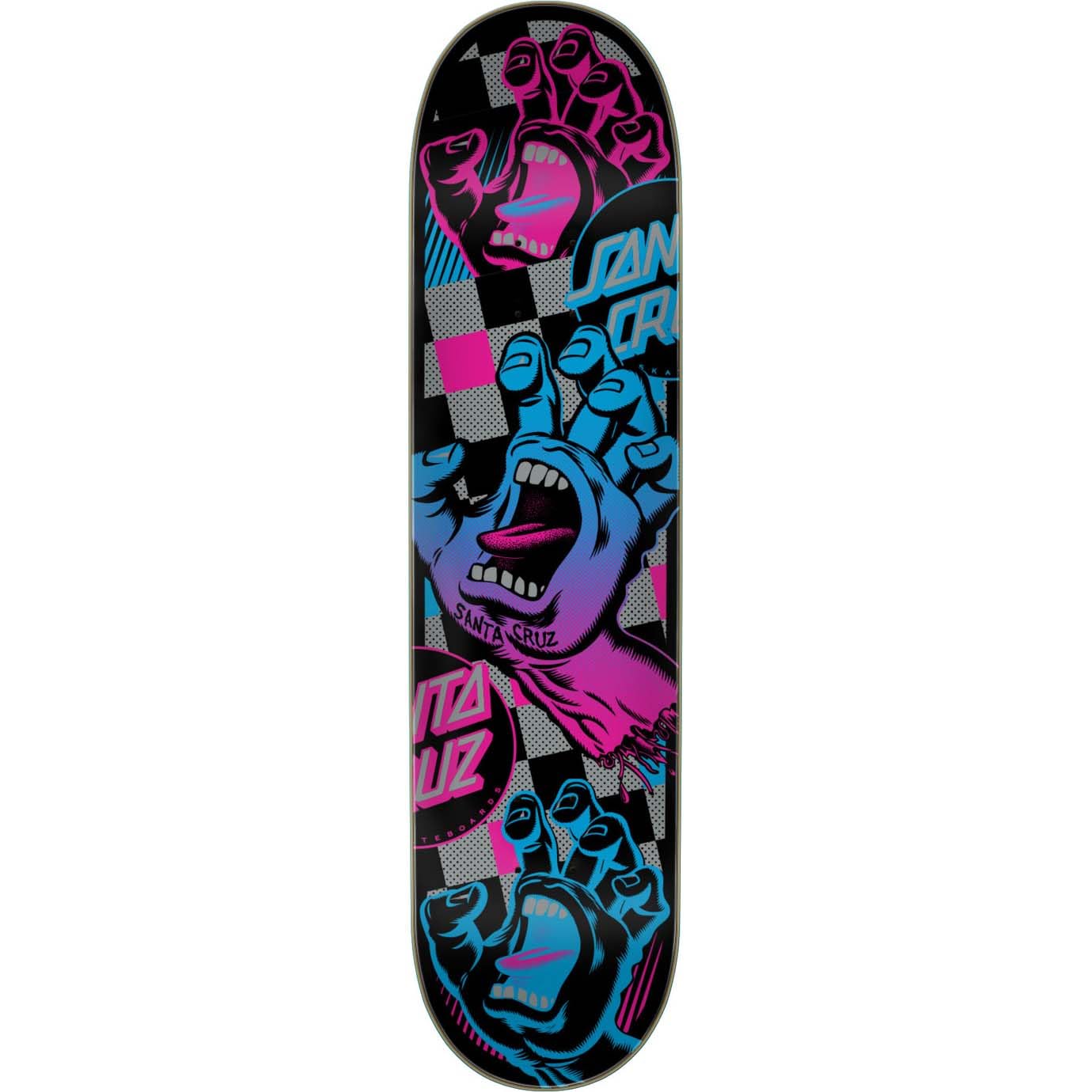 Santa Cruz Skateboard Deck Check Trap Hand 7Ply Birch Multi 7.8