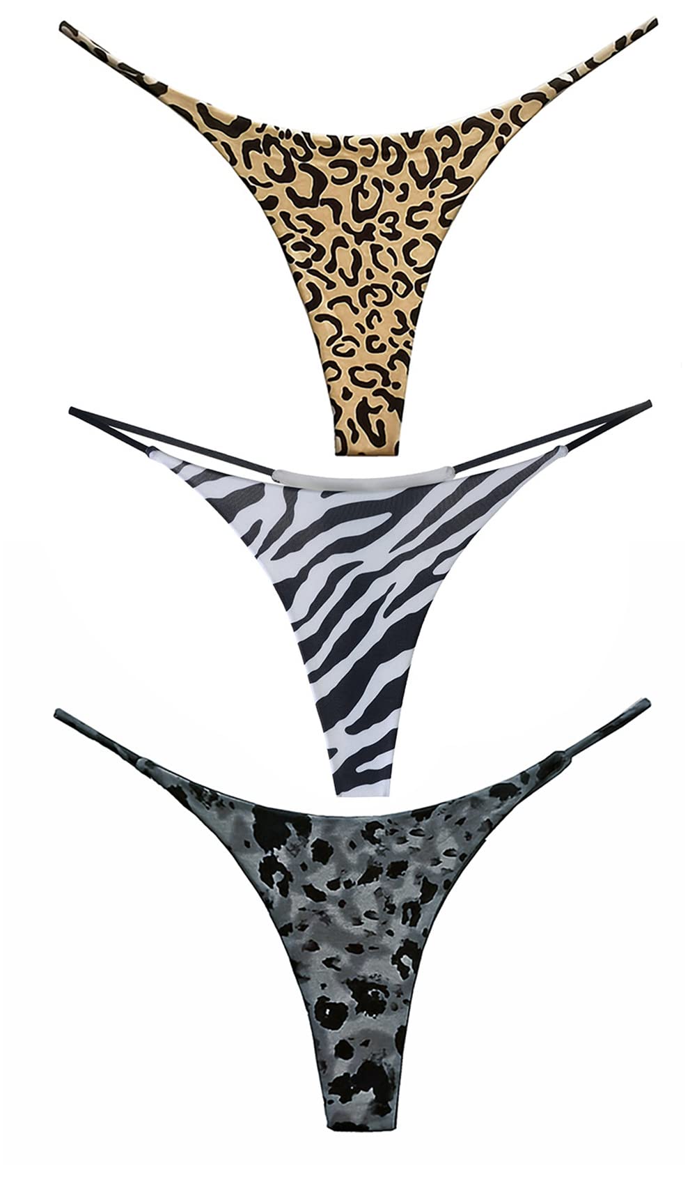 Aivtalk Women's G-String Underpants T-Back Thongs Panties Low Cut Sexy Seamless Underwear