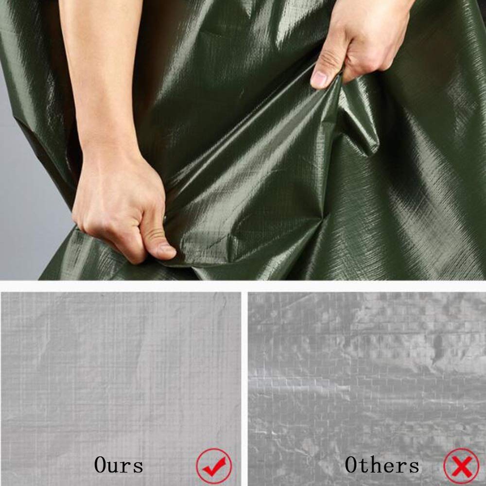 Grande Tela Cerata Resistente, Teloni, Panno Impermeabile ad Alta Densità e Antipioia - Tessuto in Plastica Spessa 180G / M²,3 × 7 M,3 × 7 M