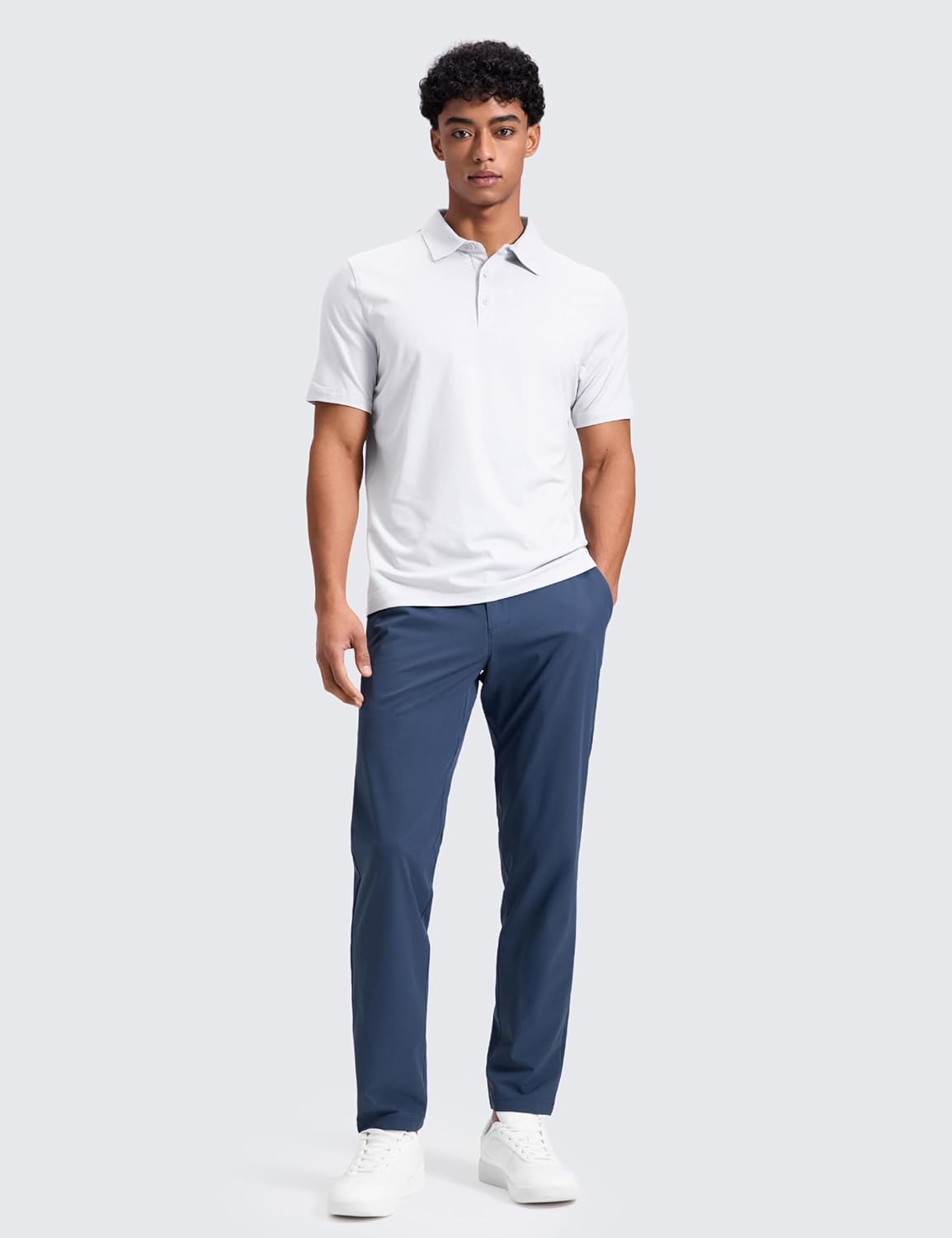 CRZ YOGA Breeze Comfy Golf Pants for Men - 30''/32" Lightweight Quick Dry Casual Athletic Work Dress Trousers with Pockets - Image 3