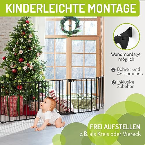 Kaminschutzgitter Bomi Baby Milo bis 525 cm mit XXL Tür 75 cm