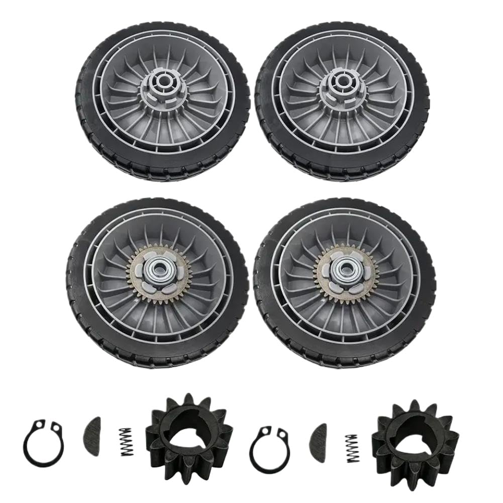 Kit de engranaje impulsor de repuesto con 12 dientes y neumático de 2 pulgadas de ancho para mantenimiento de jardines - Compatible con los modelos HRR216, HRS216, HRT216