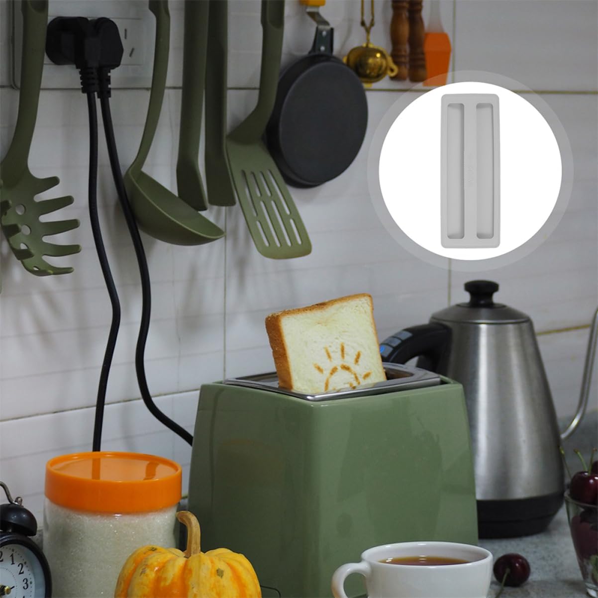 MAGICLULU 10pcs Toaster Top Protective Cover Simple Toaster Lid Kitchen Machine Cover Breakfast Maker Lid