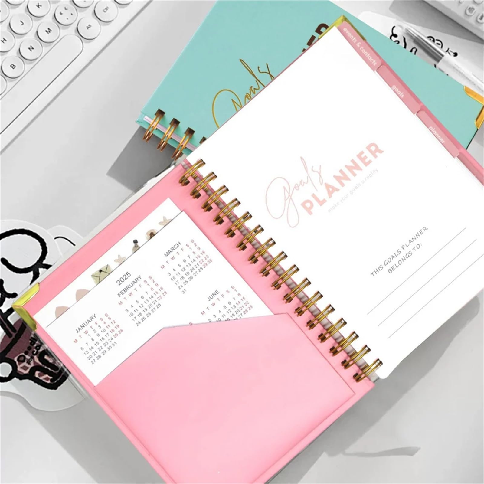 Fixation d'objectifs Cahier à spirale