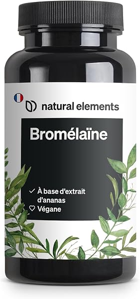 Natural Elements Bromélaïne 400mg Gélules Gastrorésistantes