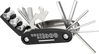 PXZBLG 16-in-1 Bike Multitool Repair Kit - Compact Tools for Mountain & Road Bike Fixes