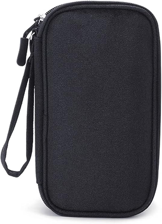 Diabetic Supplies Bag Travel Case Organizer for Insulin Pens, Blood Sugar Test Strips, Glucose Meter, Lancets, Lancing Device, Needles, Syringes, Alcohol Wipes, Diabetes Testing Kit Case (Black)