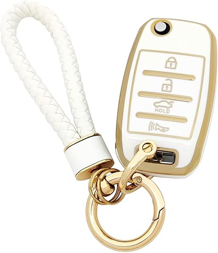 Funda para llavero Kia de TPU suave compatible con Sorento Sportage Rio Soul Forte Optima Carens Picanto Accesorios con llavero Funda para llavero Kia de TPU suave compatible con Sorento Sportage Rio Soul Forte Optima Carens Picanto Accesorios con llavero