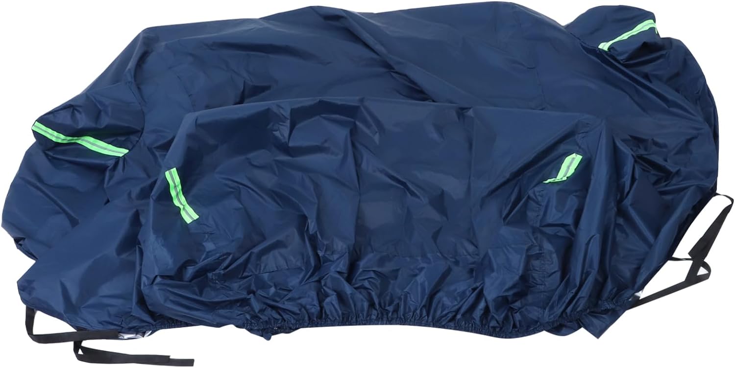Full Car Cover XXXL Scratch Rain for Use Material Reflective Strips for All-Weather Shielding