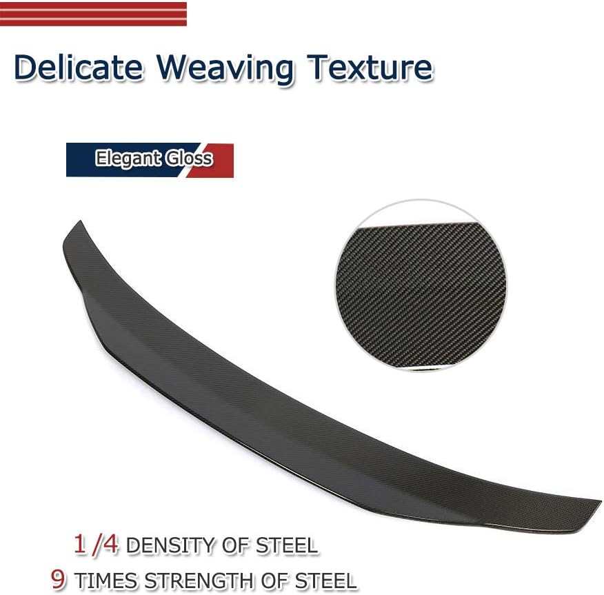 Carbon Fiber Trunk Spoiler for BMW 2 Series F22 F87 M2 220i 228i 230i 235i M235i M240i Coupe 2-Door 2014-2019 Rear Trunk Roof Lip Spoiler Tail Wing