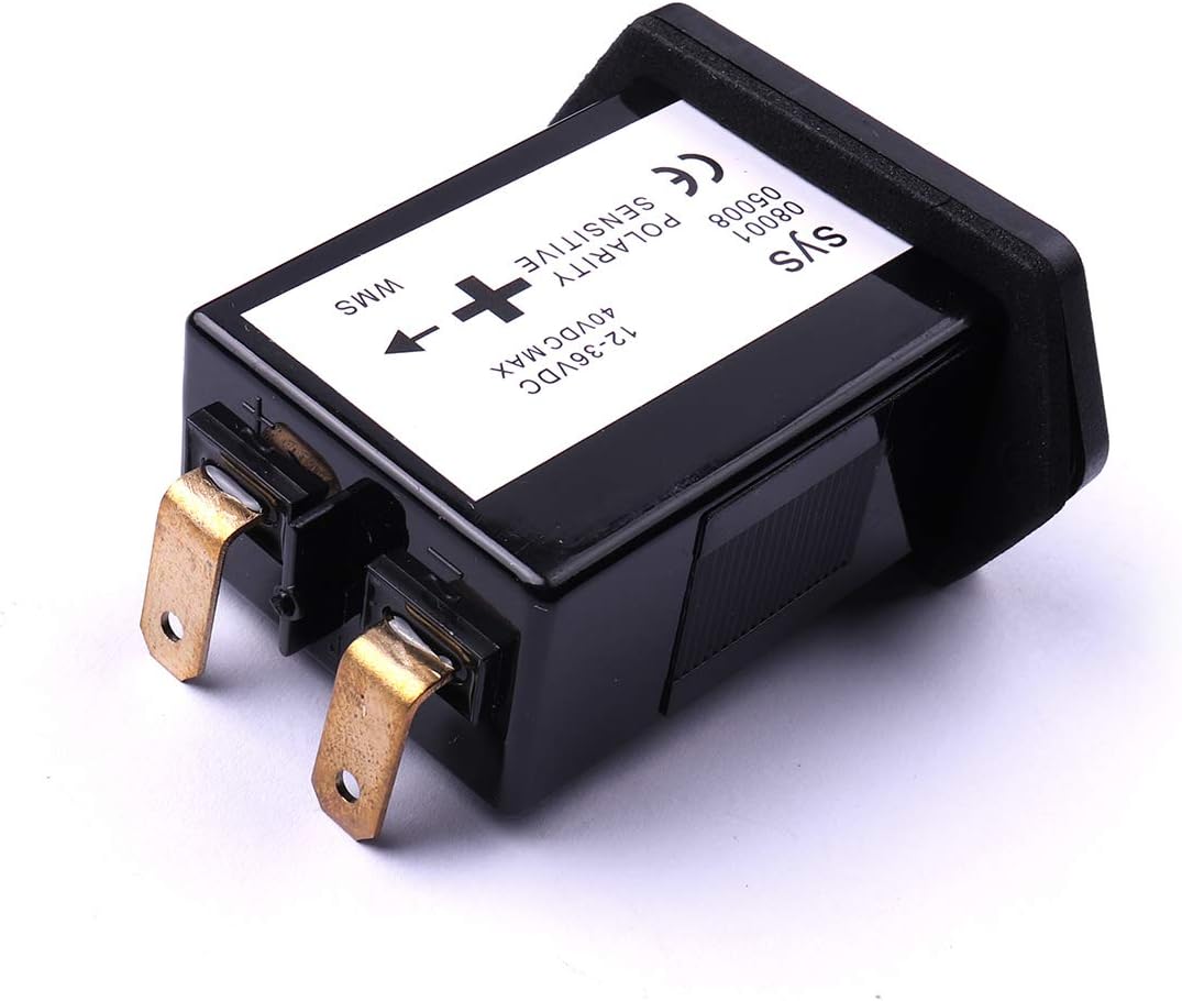 ATOPLEE Mechanical Hour Meter 12v to 36v Truck Tractor Diesel Outboard Engine Hour Meter Rectangular