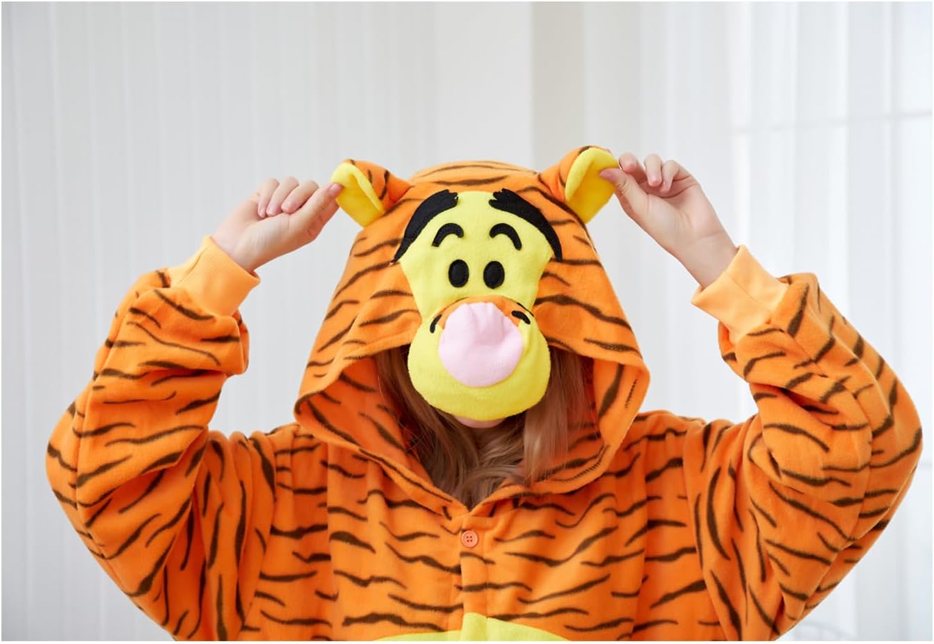Adult Animal One-piece Pajamas Cosplay Animal Homewear Sleepwear Costume for Women Men - Image 6