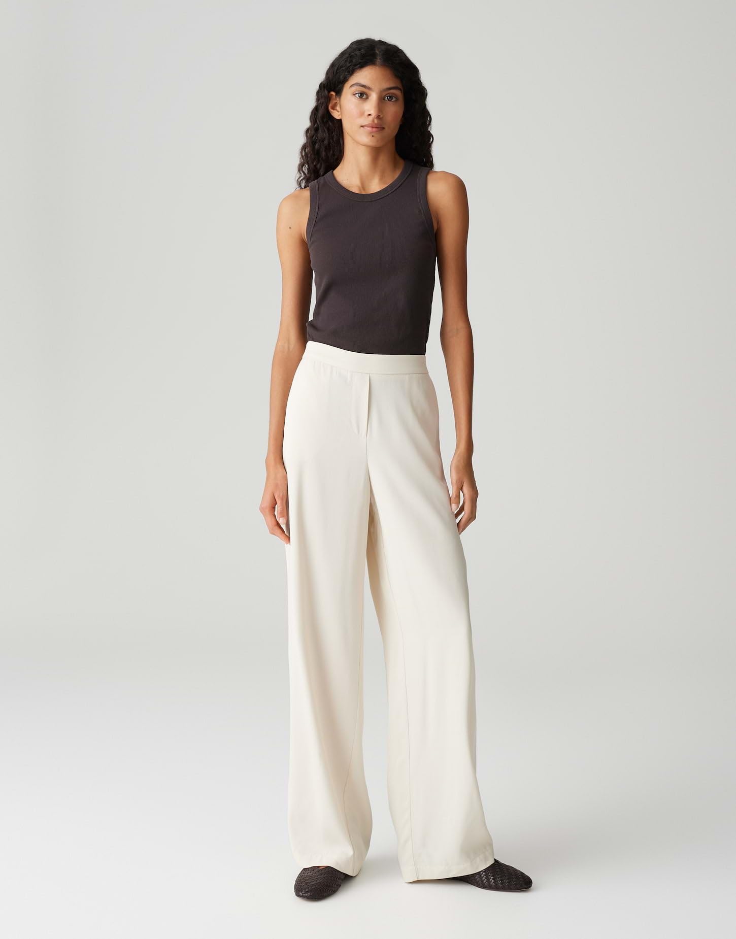 OPUS Damen Wide Leg Pants | Schlupfhose MAROU TRAVEL aus leichtem Viskose Twill