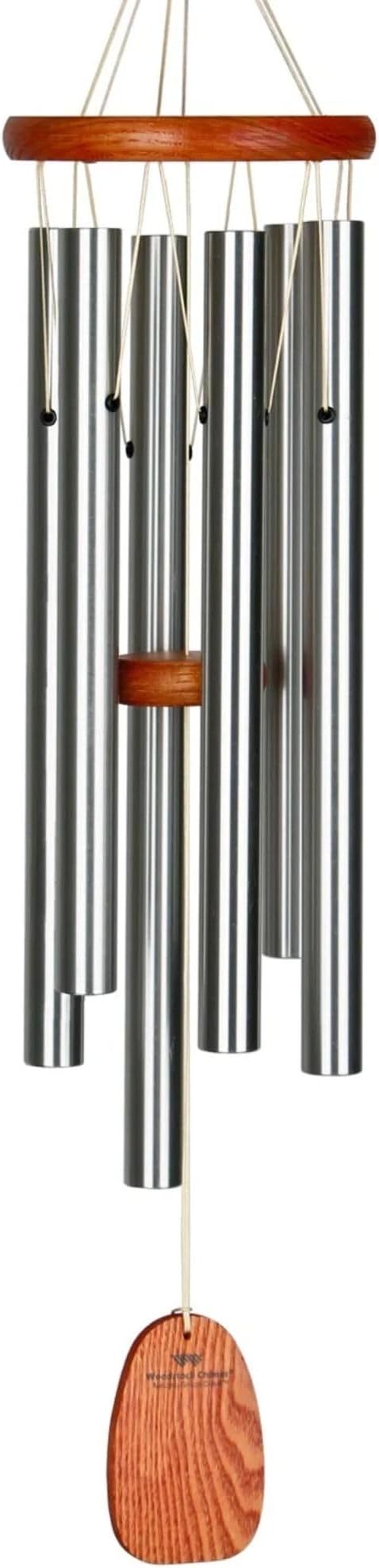Medium Silver Amazing Grace Outdoor Garden Wind AGMS Windchime