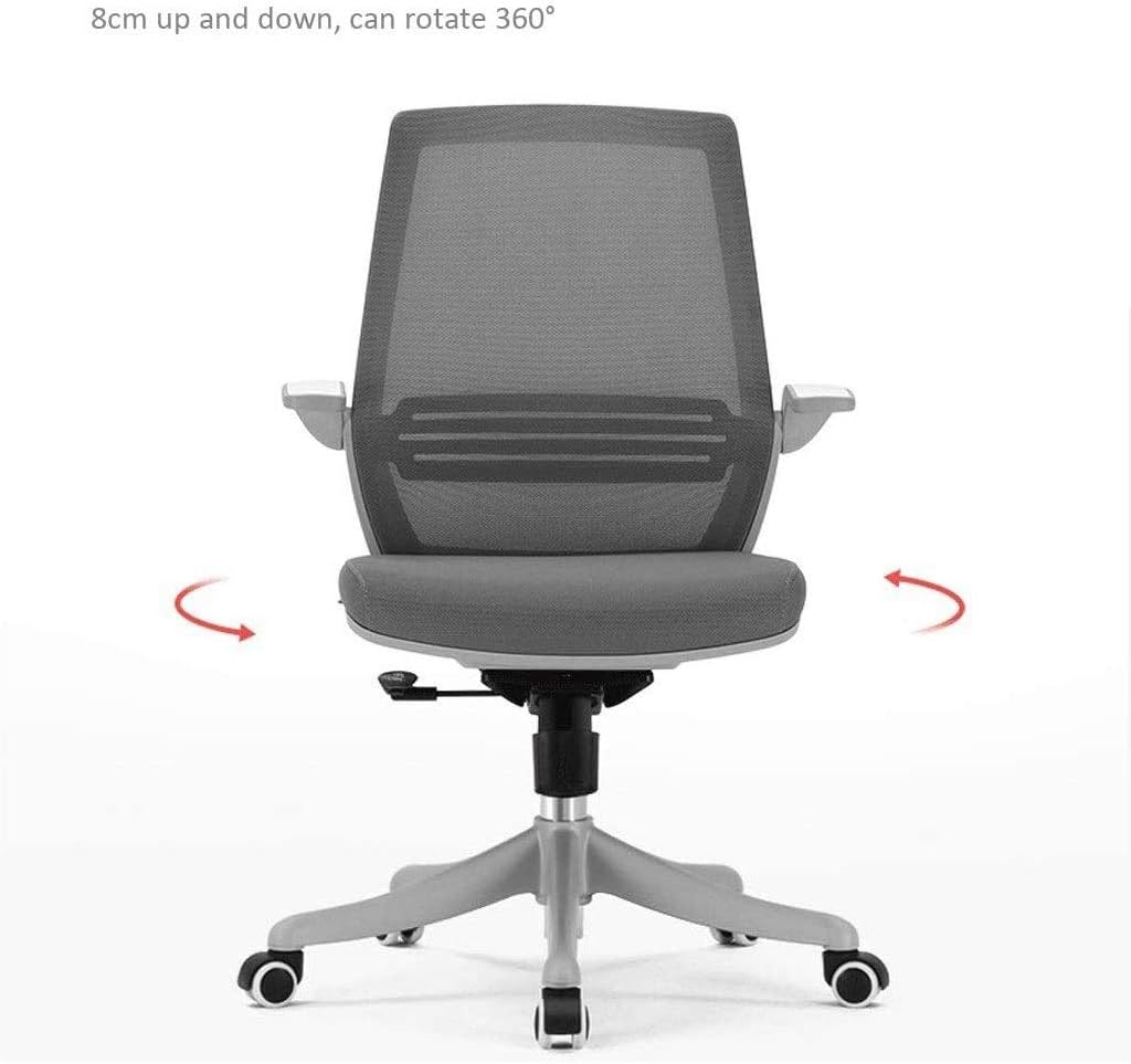 Drafting Chai Reception Desk Chair Flip Up Arm Drafting Chair in Black Computer Chair Home Chair Student Chair Writing Chair Office Chair (Color : B)